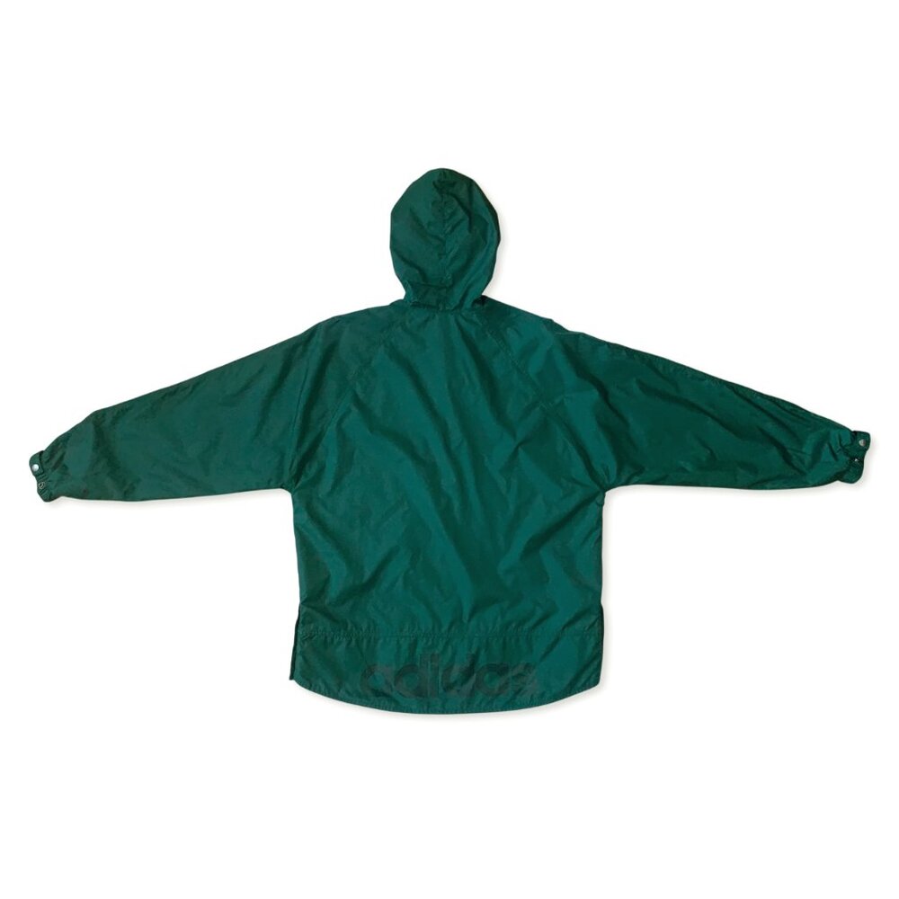 Vintage Y2K Adidas Windbreaker Technical Jacket Coat Green Streetwear Activewear - Picture 4 of 14